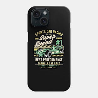 Sports Car Racing, Vintage Retro Classic Phone Case