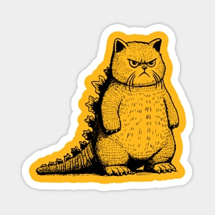 Catzilla (pocket print) Magnet