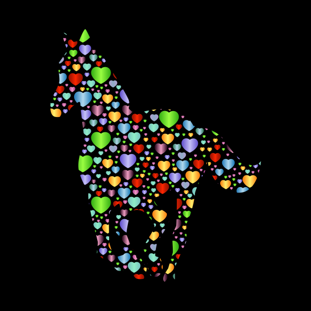 Horse Hearts Horse Lover Pin TeePublic