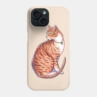The watercolor cat Phone Case