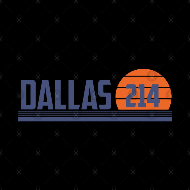 214 Dallas Texas Area Code by Eureka Shirts