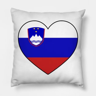 Heart - Slovenia Pillow