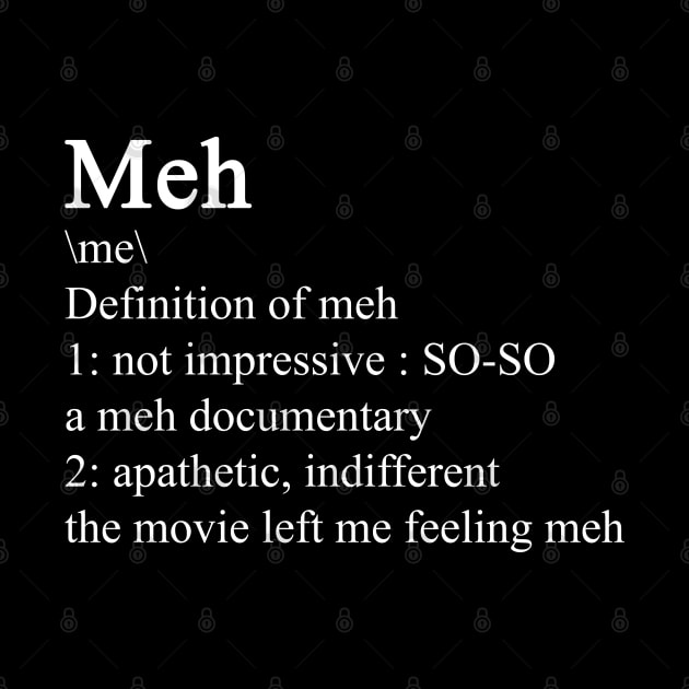 Meh definition by valentinahramov