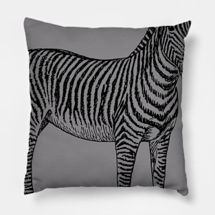 Zebra Rustic Pillow