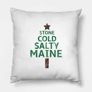 Maine Christmas Tree - Stone Cold Salty Pillow