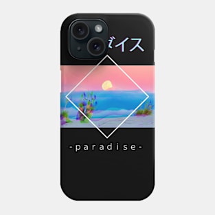 Paradise Sunset Vaporwave Aesthetic Otaku Japanese Gift Phone Case