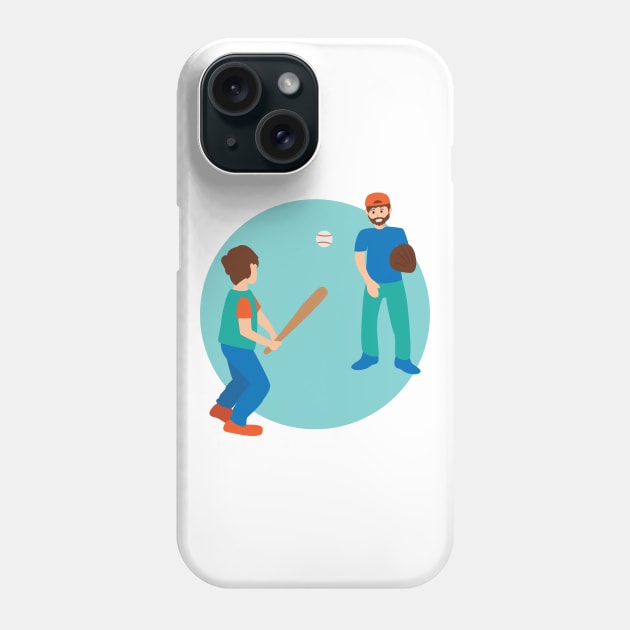 Fathers Day baseball Phone Case by holidaystore