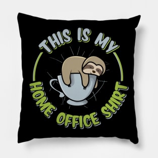 Home Office Sloth Coffee Pillow