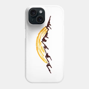 mountain sunset Phone Case