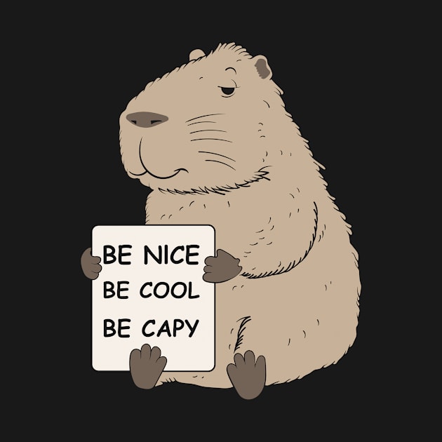 Be Nice, Be Cool, Be Capy by Oiyo