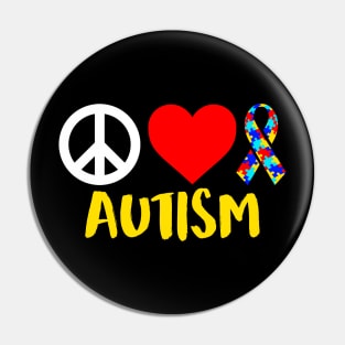 Love Autism - Autism Awareness Pin