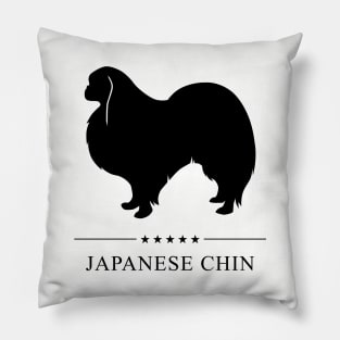 Japanese Chin Black Silhouette Pillow