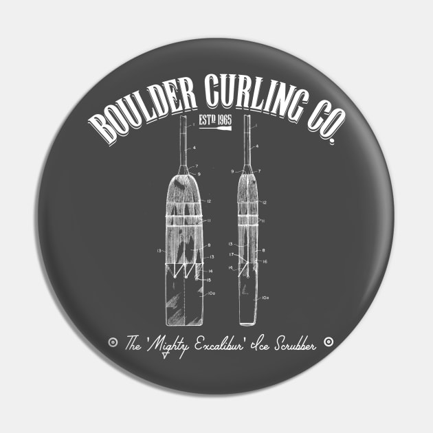 Boulder Curling Co - Curling Broom Pin by itscurling