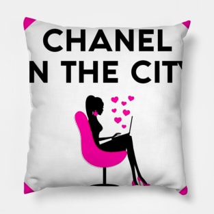 Chanel in the City Logo T-Shirt Pillow