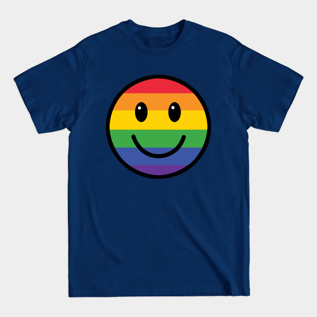 Disover Rainbow Smiley Face - Smiley Face - T-Shirt