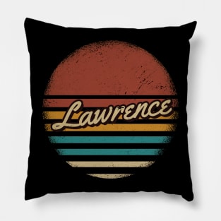 Lawrence Vintage Text Pillow