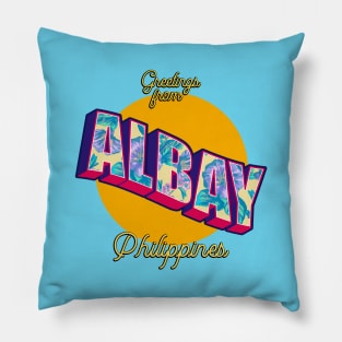 Greetings from Albay Philippines! Pillow