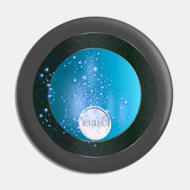 Chill Pill Anti-Stress Tablet Pin by geodesyn