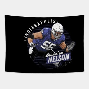 Quenton Nelson Indianapolis Dots Tapestry