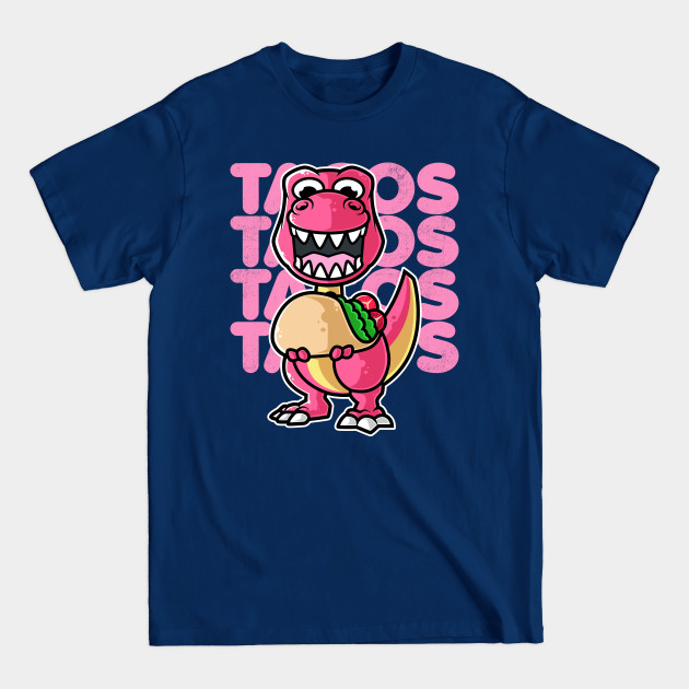 Disover Dinosaur Tyrannosaurus Taco Kawaii Neko Anime Mexican food print - Dinosaur - T-Shirt