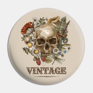 Vintage skull Pin