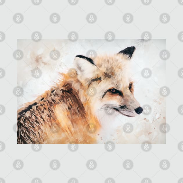 Painted Fox by Amanda Jane