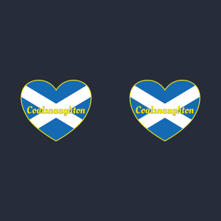 Coalsnaughton Scotland UK Scotland Flag Heart T-Shirt