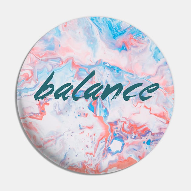 Balance Yoga Design Pin by TeesToons