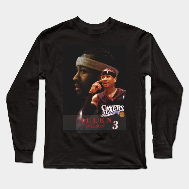 allen iverson t shirt sixers