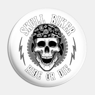 Skull Rider Pin