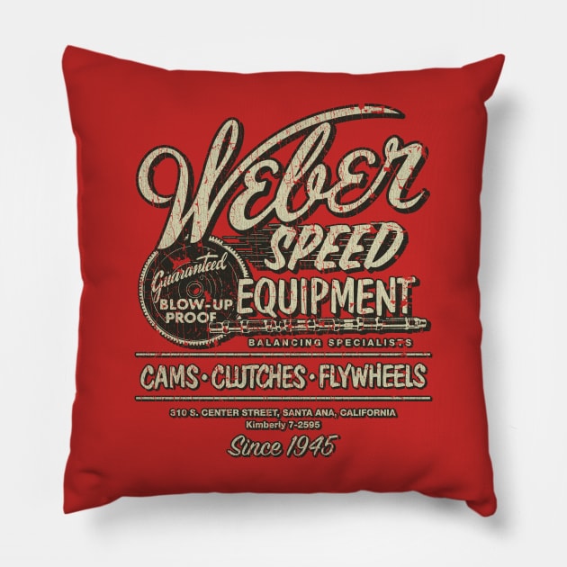 Weber Speed Equipment 1945 Pillow by JCD666