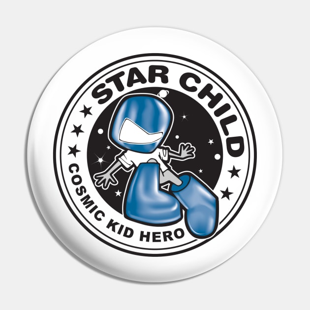 Front and Back Star Child Pin by NochTec