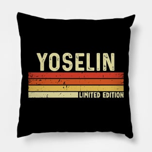 Yoselin Name Vintage Retro Limited Edition Gift Pillow