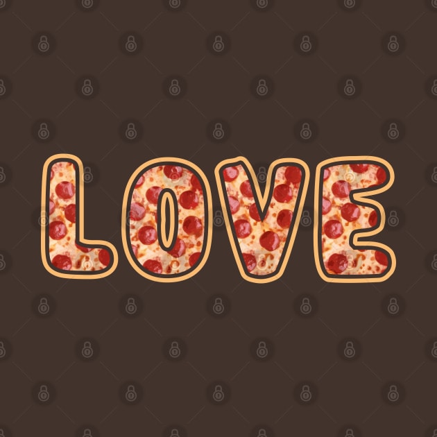 Pizza Is Love: Funny Pizza Text Design by TwistedCharm