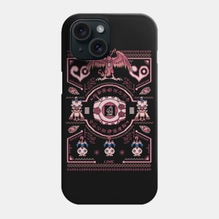 Biyomon Digimon Sweater - Birdramon Crest of love - Pixel art Phone Case