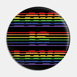 Love is Love Stripes Pin