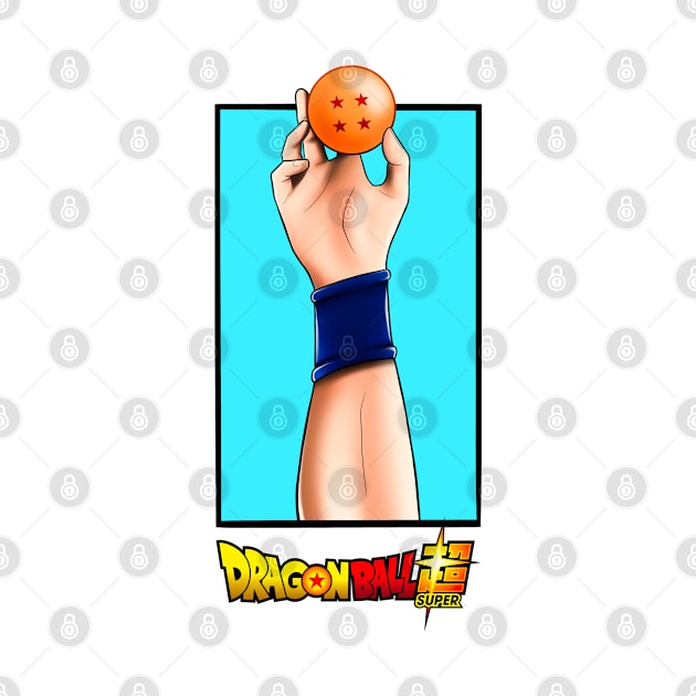 Goku Holding Dragon Ball by Uzzi Watson