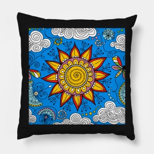 sunny pattern Pillow