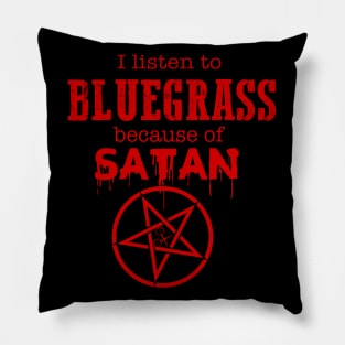 Satan Bluegrass Music Pillow