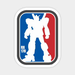 Gundam RX 178 NBA Logo basketball Magnet