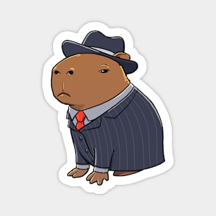Capybara Gangster Magnet
