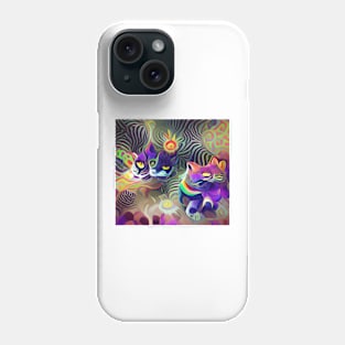 Psychedelic Cats Phone Case