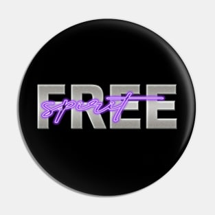 Free spirit (purple) Pin