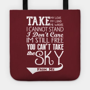 Firefly Theme song quote (white version) Tote