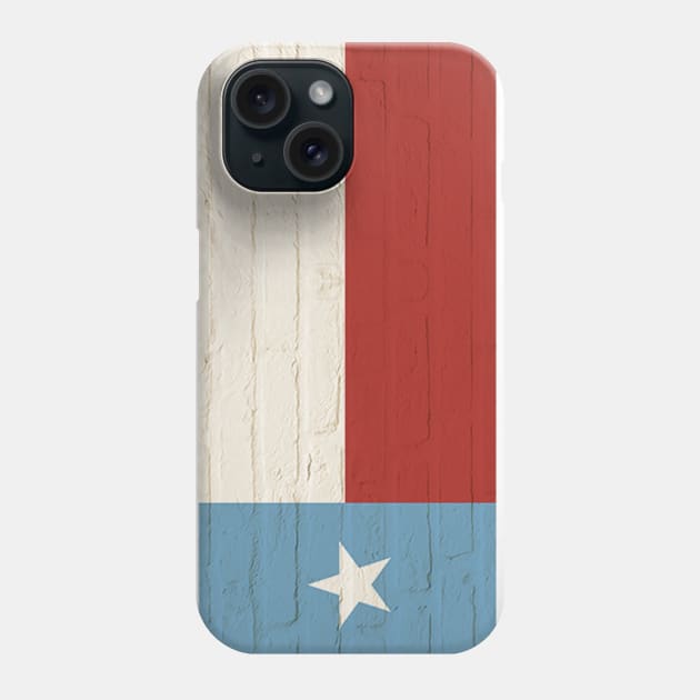 Texas Flag, vintage brick, 6th street mural, Austin Phone Case by buffalodrygoods