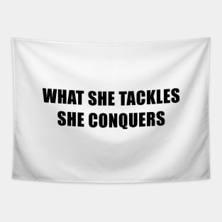 What She Tackles She Conquers - Gilmore Girls Tapestry