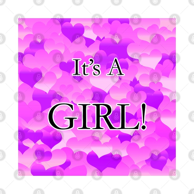 It's A Girl! Lavender Hearts by BlakCircleGirl