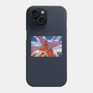 Big Ben Clock And Union Jack Flag, London, UK Phone Case