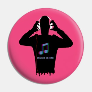 music is life Pin