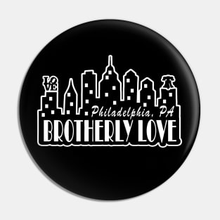 Philly City Skyline Liberty Bell Love Philadelphia PA Brotherly Love Pin